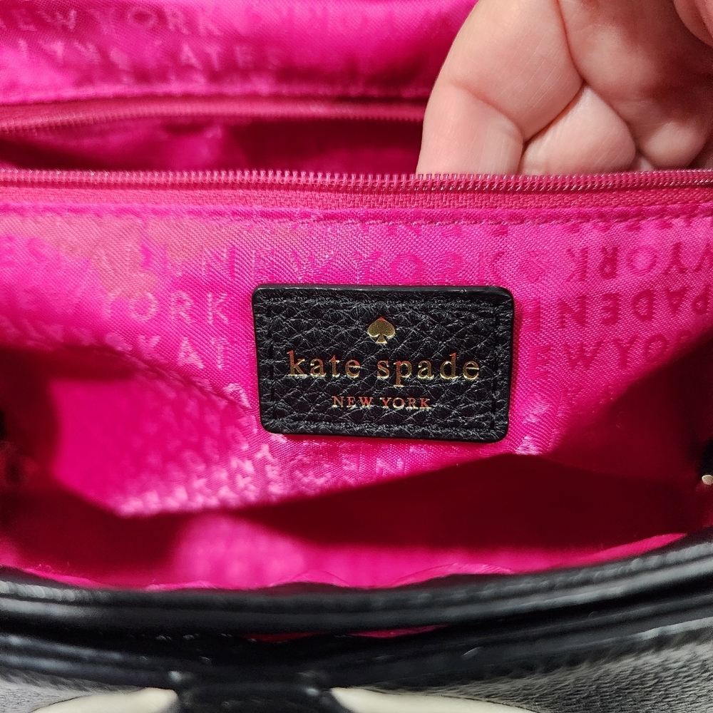 KATE SPADE PEBBLE LEATHER COLOR BLOCK SATCHEL - Picture 11 of 16